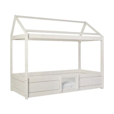 LIFETIME Kidsrooms 4-in-1 House Bed Whitewash incl. Luxe Lattenbodem
