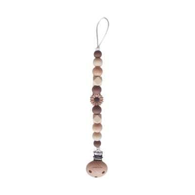 Chewies &amp; More Daisy Speenclip - Wood Brown