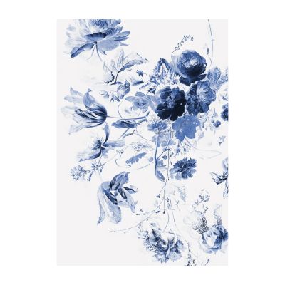 KEK AMSTERDAM Behang - Royal Blue Flowers III - 4 Banen