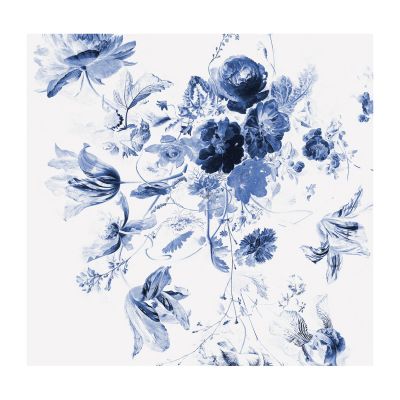 KEK AMSTERDAM Behang - Royal Blue Flowers III - 6 Banen
