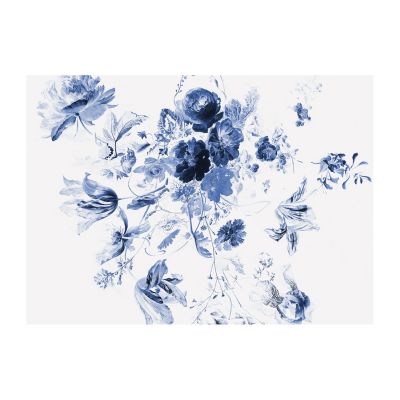 KEK AMSTERDAM Behang - Royal Blue Flowers III - 8 Banen