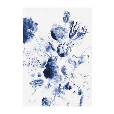 KEK AMSTERDAM Behang - Royal Blue Flowers II - 4 Banen