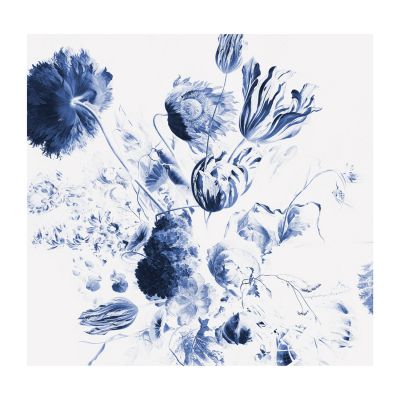 KEK AMSTERDAM Behang - Royal Blue Flowers II - 6 Banen