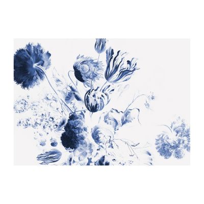 KEK AMSTERDAM Behang - Royal Blue Flowers II - 8 Banen