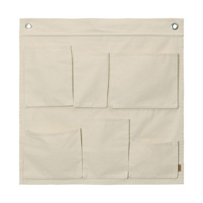 Ferm Living Canvas Wall Pocket Off-White