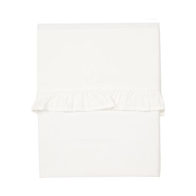 Koeka Ruffle Ledikantlaken Warm White 110 x 140 cm