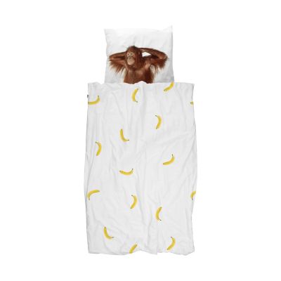 Snurk Banana Monkey Dekbedovertrek